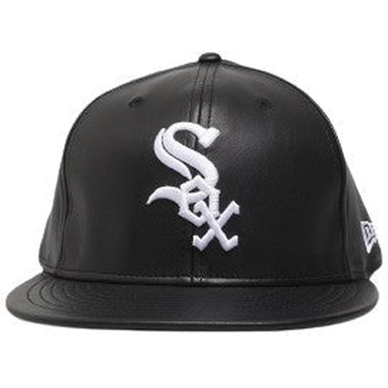 New Era Chicago White Sox ‘PU Leather’ 59FIFTY Fitted Hat