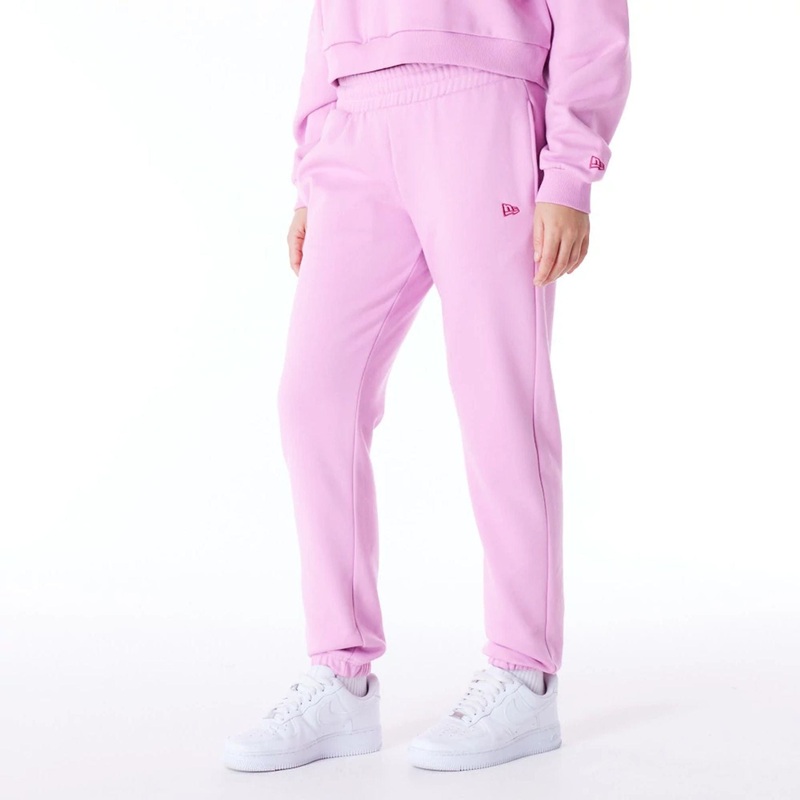 New Era Infill Pastel Pink Fleece Joggers XS