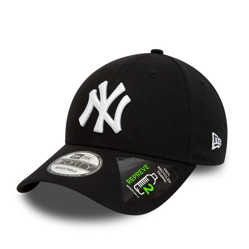 New York Yankees Repreve League Essential Black 9FORTY Adjustable Cap OSFM