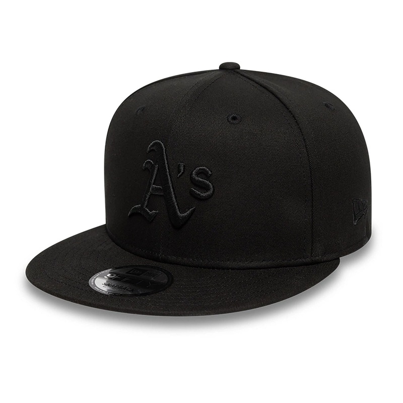 Oakland Athletics Satin Lined Black 9FIFTY Snapback Adjustable Cap S-M