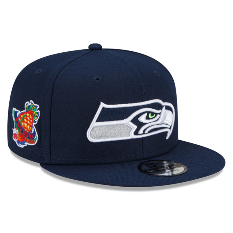 Seattle Seahawks Exclusive New Era 1998 Pro Bowl PATCH-UP Snapback Hat – Navy
