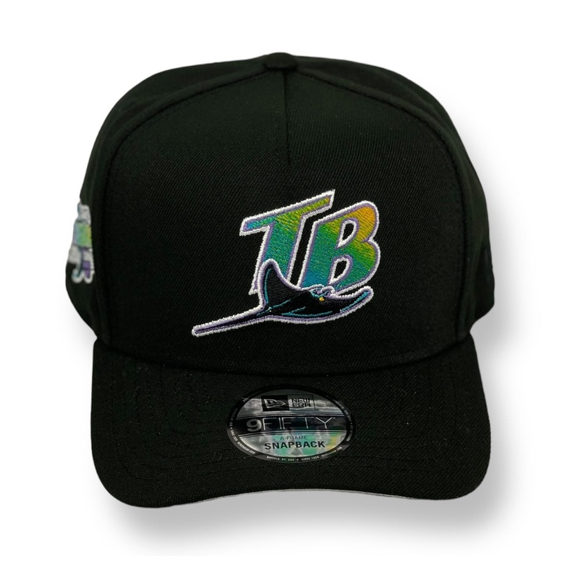 TAMPA BAY DEVIL RAYS (BLACK) (1998 INAUGURAL) “9FIFTY AFRAME” NEW ERA SNAPBACK