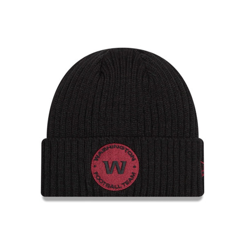 Washington Football Team New Era NFL Core Classic Pop Cuffed Knit Hat – Black