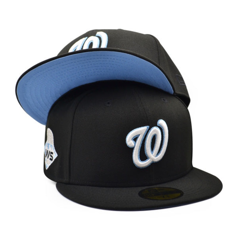 Washington Nationals ICY 2019 World Series Exclusive New Era 59Fifty Fitted Hat – Black/Sky 7