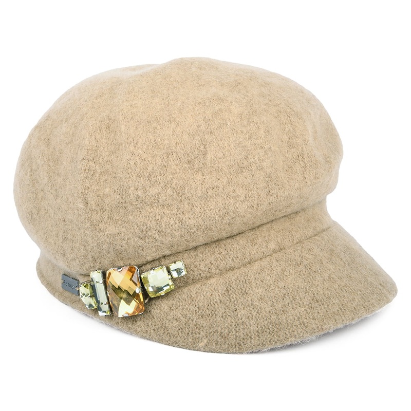 Betmar Hats Rhinestone Baker Boy Cap – Camel 1-Size