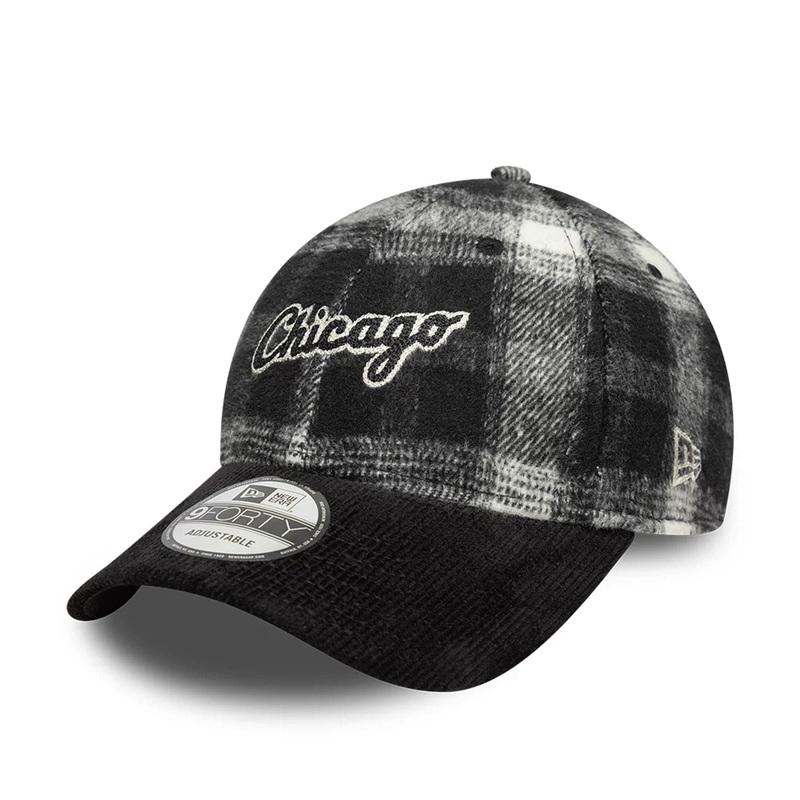 Chicago White Sox Cord & Tweed Black 9FORTY Adjustable Cap OSFM
