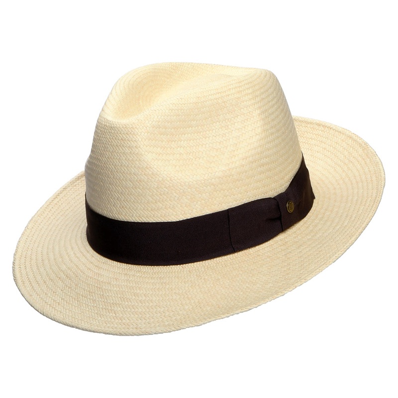 Failsworth Hats Snap Brim Panama Fedora Hat – Natural 55