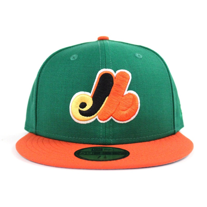 Montreal Expos New Era Fitted 59Fifty hat (Air Jordan 6 Gatorade Gray Under Brim) 7
