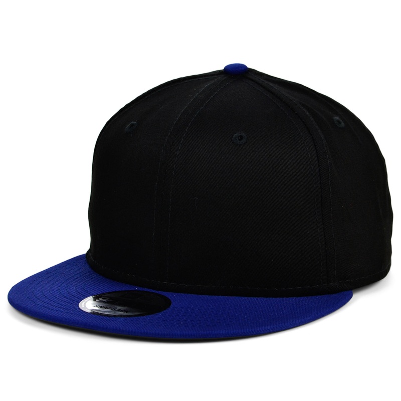 New Era 9FIFTY Flatbill Snapback – Black/Royal Blue Adjustable