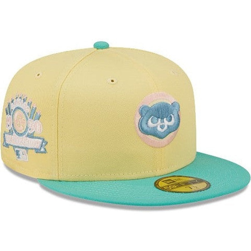 New Era Chicago Cubs 1990 All-Star Game Yellow/Teal 59FIFTY Fitted Hat
