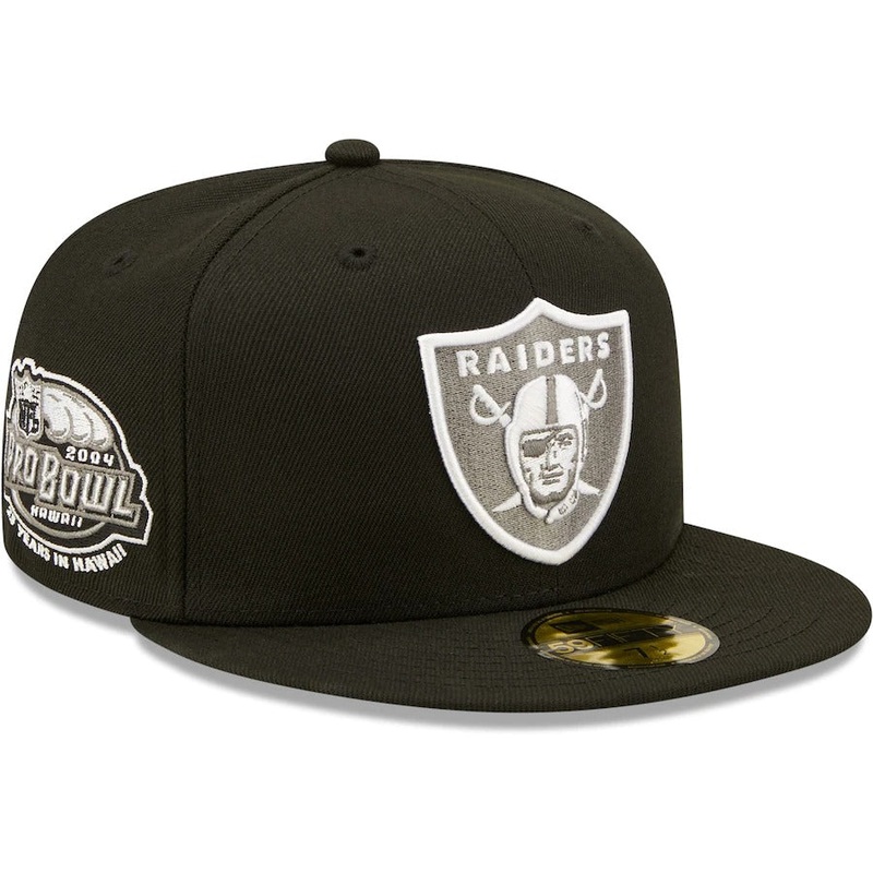 New Era Las Vegas Raiders Black 2004 Pro Bowl Urban Camo Undervisor 59FIFTY Fitted Hat