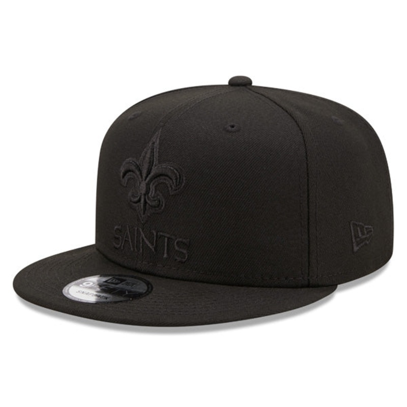 New Orleans Saints New Era BLACK OUT 9Fifty Snapback NFL Hat – Black