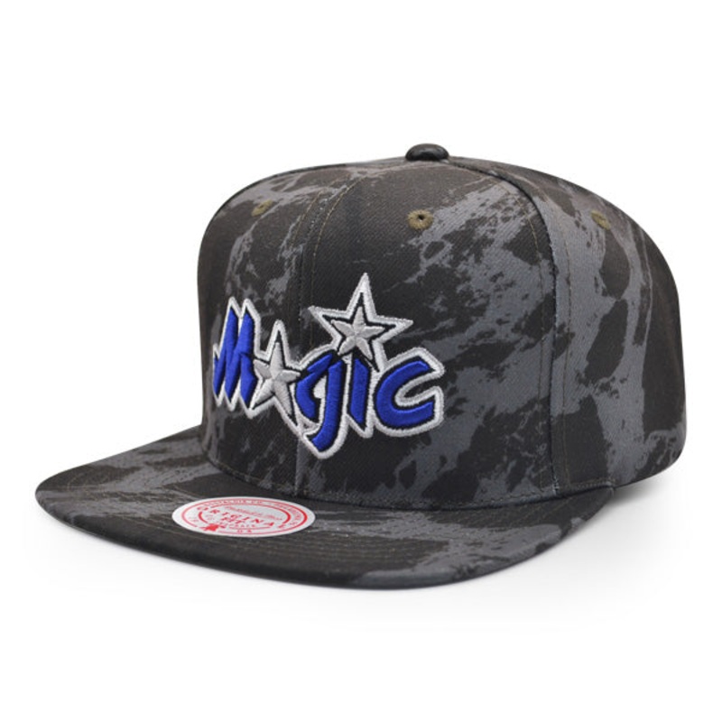Orlando Magic Mitchell & Ness DOWN FOR ALL Snapback Hat – Black/Gray