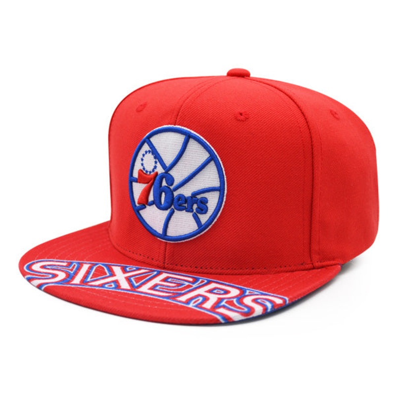 Philadelphia 76ers Mitchell & Ness SWINGMAN POP Snapback Hat – Red