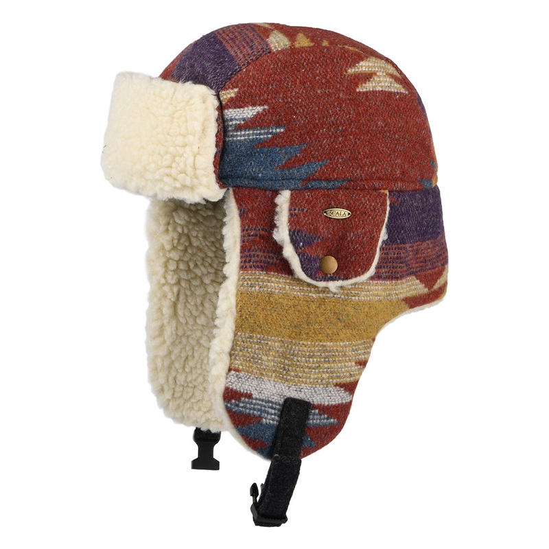 Scala Hats Shauna Aztec Print Trapper Hat – Rust-Multi 1-Size