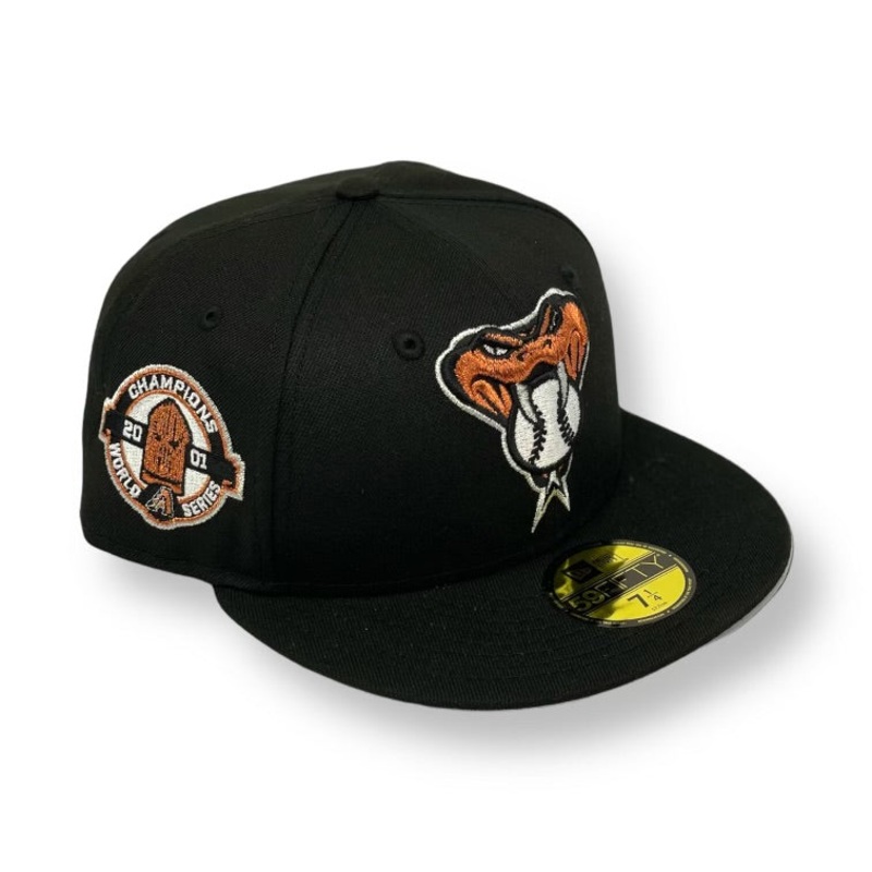 ARIZONA DIAMONDBACKS (BLACK) “2001 WS CHAMPS” NEW ERA 59FIFTY FITTED 67/8
