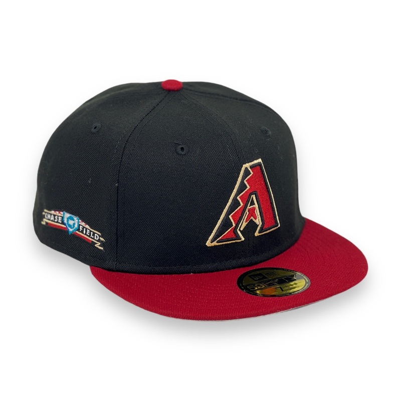 ARIZONA DIAMONDBACKS (BLK/H-RED) CHASE FIELD NEW ERA 59FIFTY FITTED (GREY BRIM) 67/8