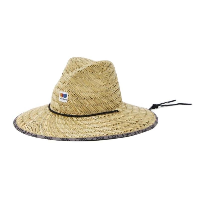 Brixton Hats Alton Straw Lifeguard Hat – Tan Small/Medium