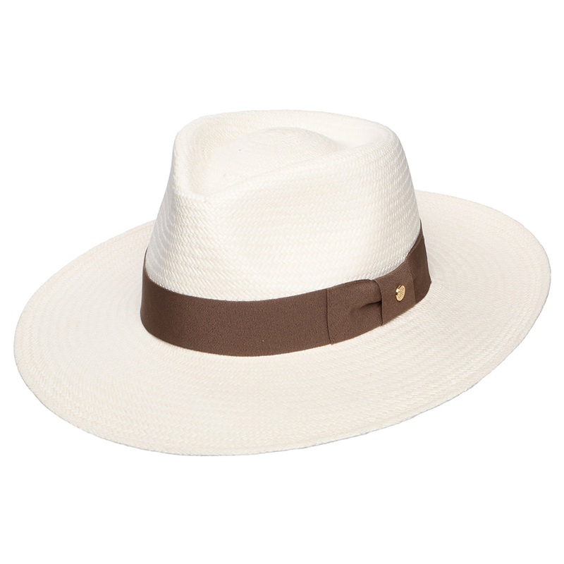 Failsworth Hats Chatsworth Panama Fedora Hat – Bleach-Taupe Small/Medium