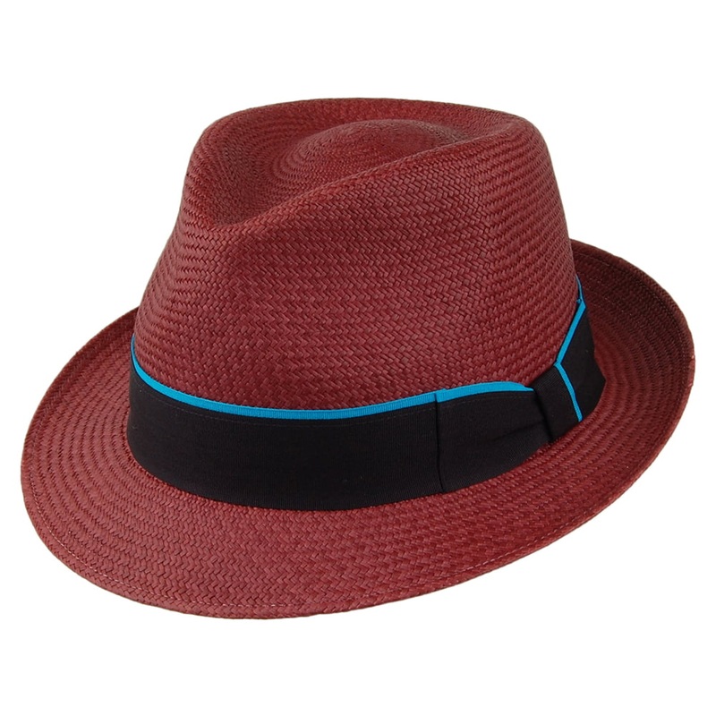 Failsworth Hats Panama Trilby Hat – Merlot S