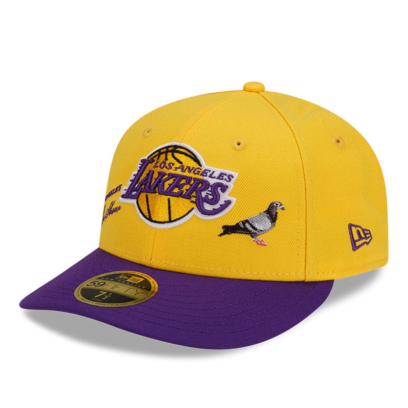 Los Angeles Lakers 59FIFTY Low Profile NBA X Staple Yellow Cap 7