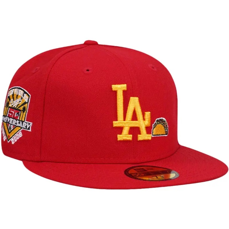 New Era Los Angeles Dodgers 50th Anniversary Red 59FIFTY Fitted Hat
