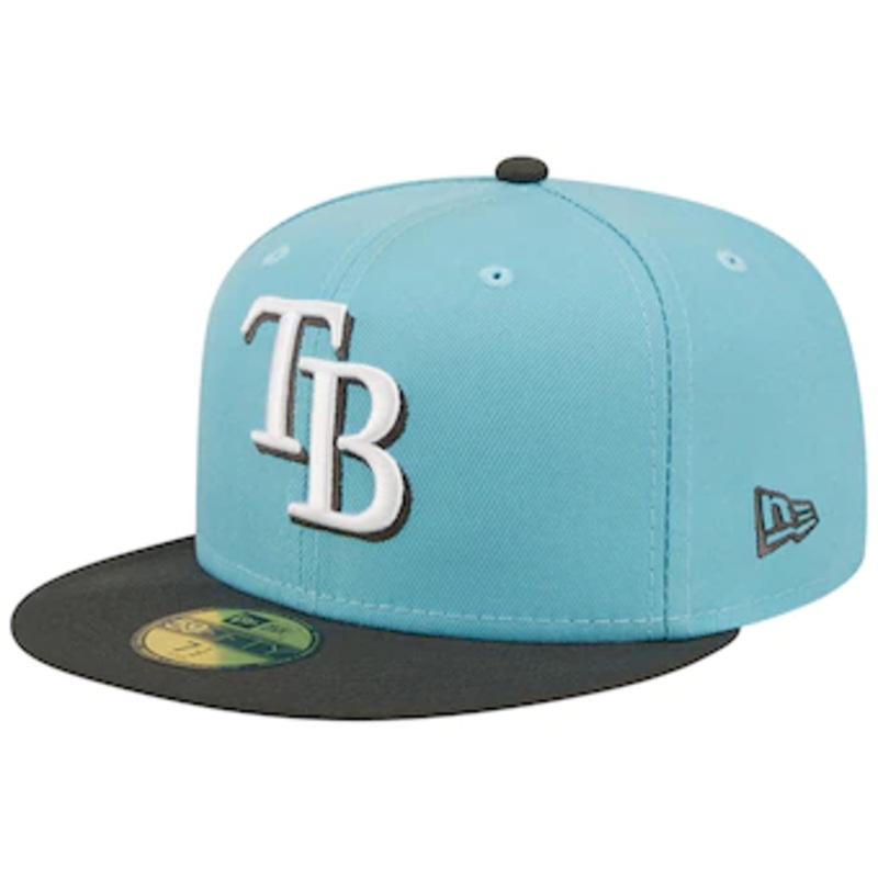 New Era Tampa Bay Rays Light Blue/Charcoal Two-Tone Color Pack 59FIFTY Fitted Hat