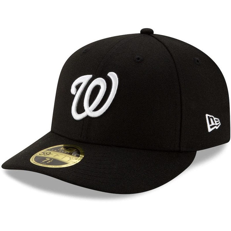 New Era Washington Nationals Black Low Profile 59FIFTY Fitted Hat