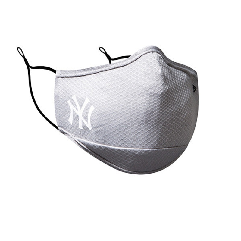 New York Yankees New Era Adult MLB On-Field Face Covering Mask – Gray