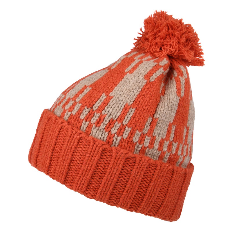 Patagonia Hats Snowbelle Recycled Wool Bobble Hat – Orange 1-Size