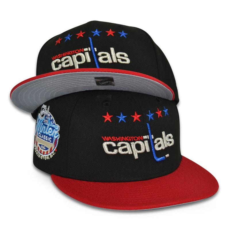 Washington Capitals “WINTER CLASSIC” Exclusive New Era 59Fifty Fitted Hat – Black/Red 6 7/8