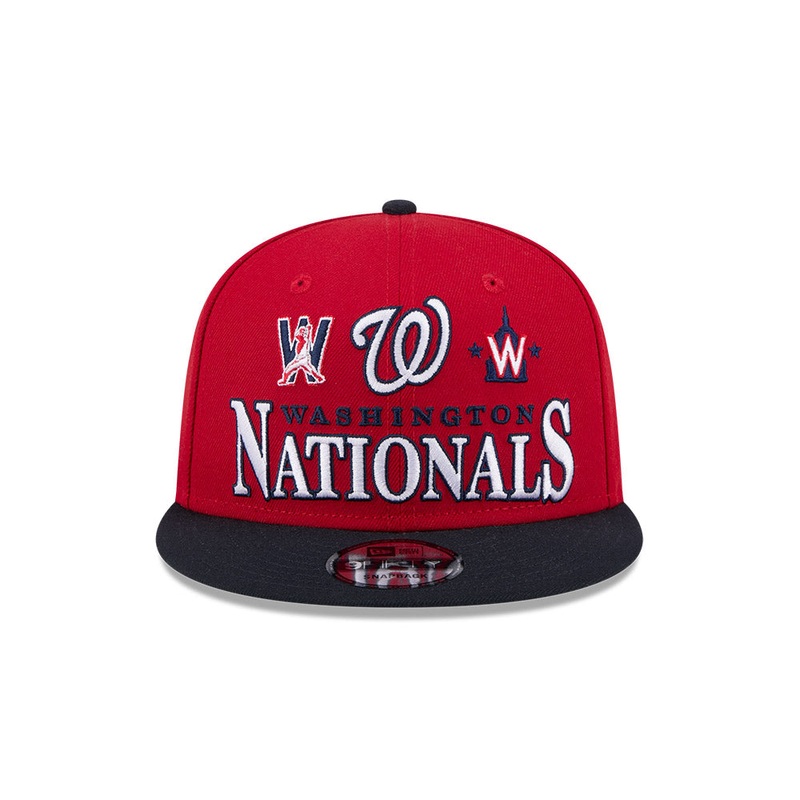 Washington Nationals New Era ARCHIVE 9Fifty Snapback Hat – Red/Navy