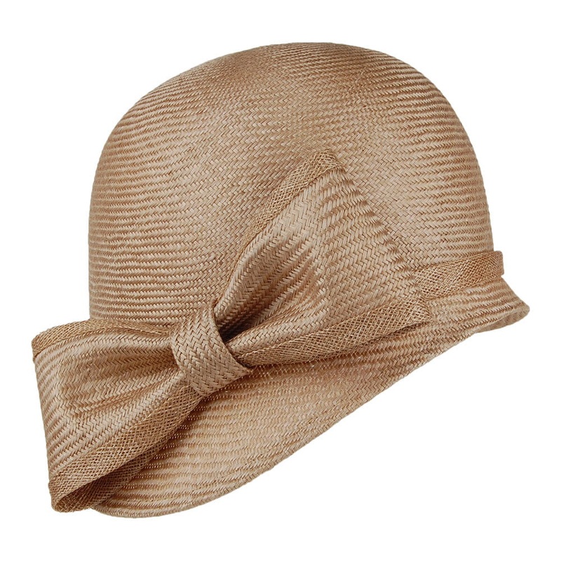 Whiteley Hats Anna Cloche With Bow – Coffee 1-Size