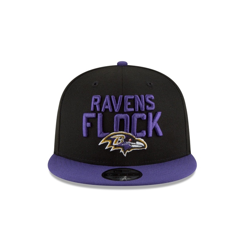 Baltimore Ravens New Era 2018 NFL Draft Spotlight 9Fifty Snapback Hat – Black