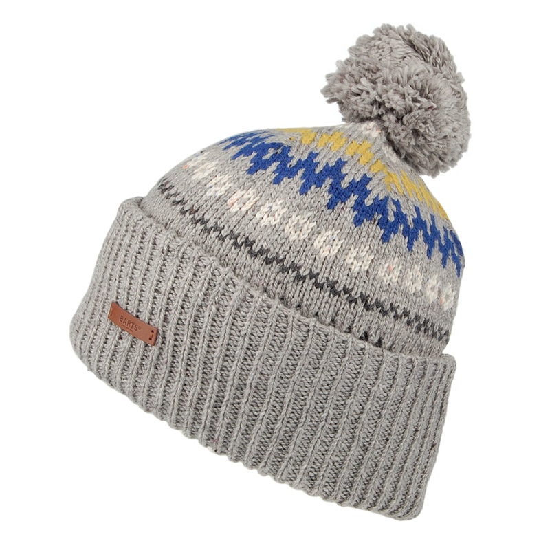 Barts Hats Eljar Bobble Hat – Grey 1-Size