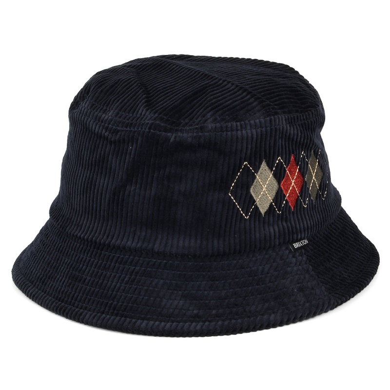 Brixton Hats Gramercy Packable Corduroy Bucket Hat – Washed Navy Small/Medium