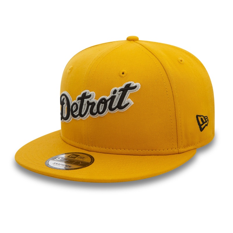 Detroit Tigers 9FIFTY Wordmark Patch Dark Yellow Cap S-M