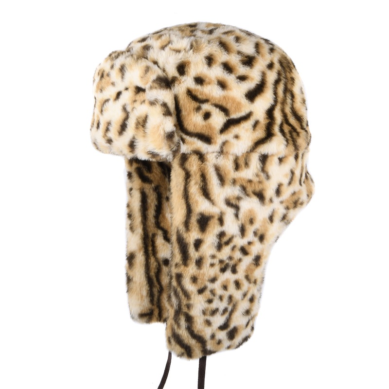 Kangol Faux Fur Trapper Hat – Snow Leopard S