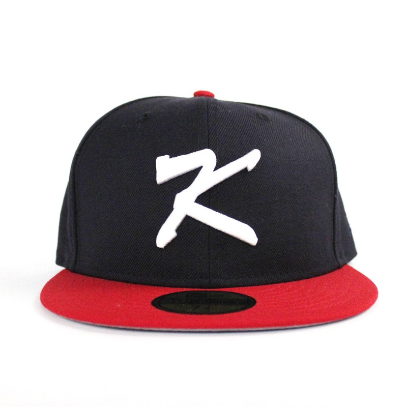 Korea New Era 59Fifty Fitted Hat (Navy Red Gray Gray Under Brim) 7