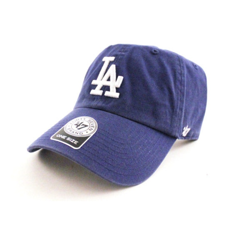 Los Angeles Dodgers 47 Brand Clean Up Dad Hats (Blue) One Size