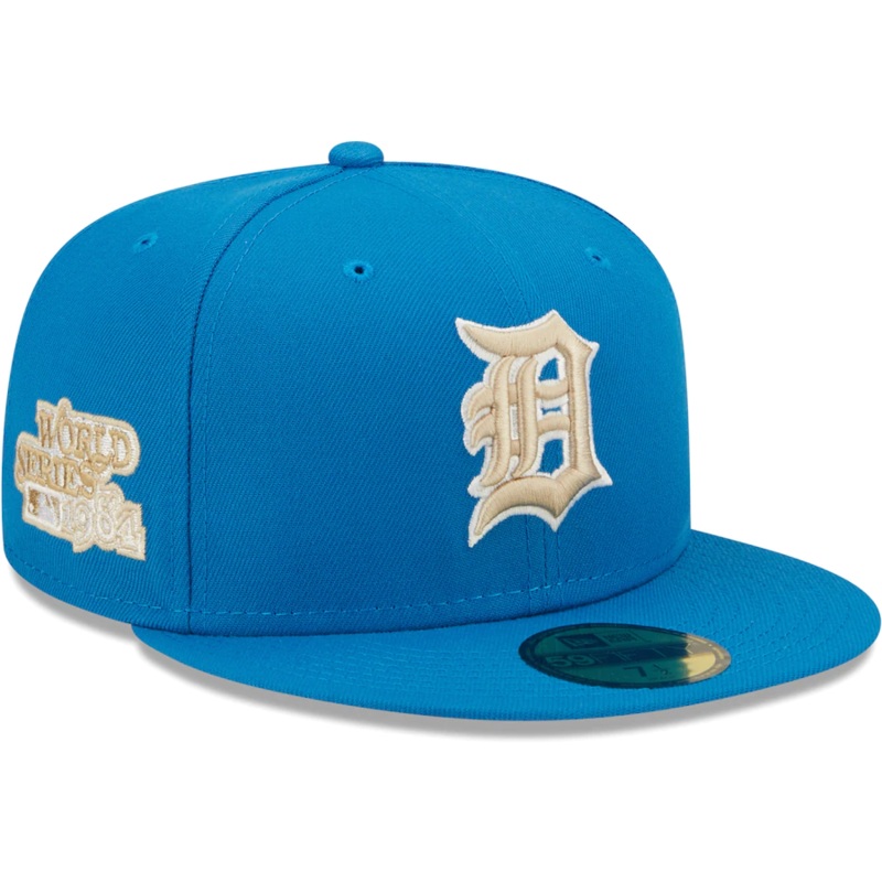 New Era Detroit Tigers Blue Stone 1984 World Series Undervisor 59FIFTY Fitted Hat