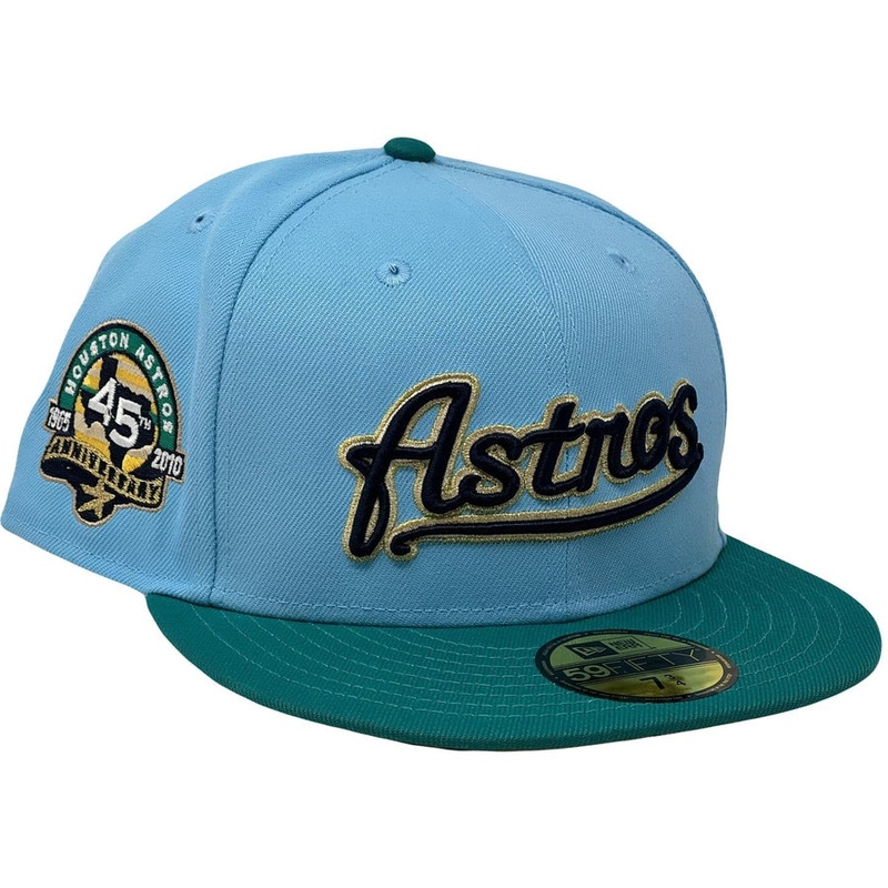 New Era Houston Astros 45th Anniversary Doscientos Blue/Northwest Green 59FIFTY Fitted Hat