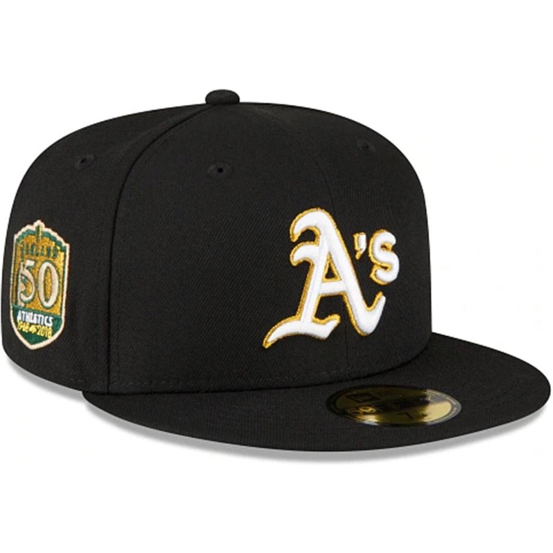 New Era Oakland Athletics Metallic Logo 59FIFTY Fitted Hat