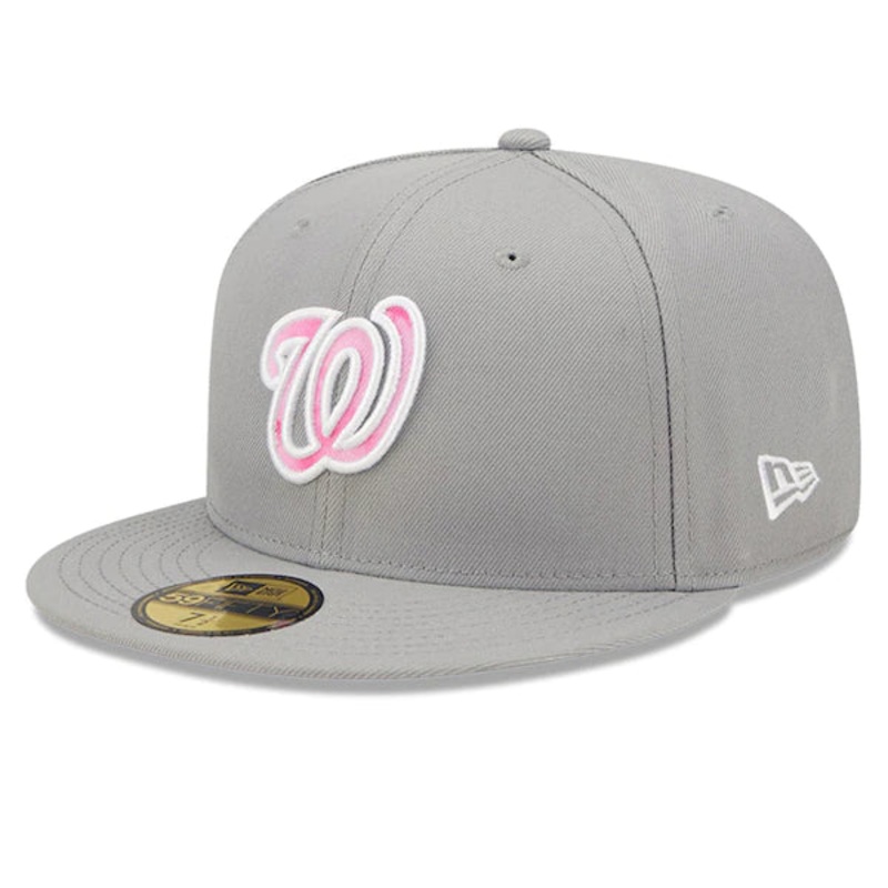 New Era Washington Nationals Gray 2022 Mother’s Day On-Field 59FIFTY Fitted Hat