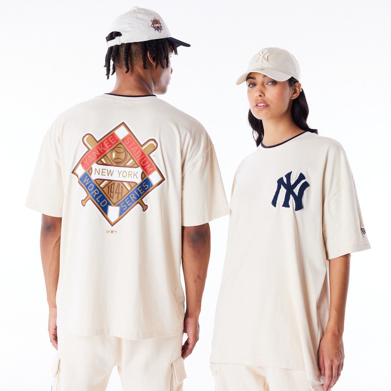 New York Yankees World Series Oversized Stone Tee S