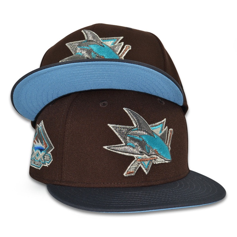 San Jose Sharks “FROZEN MUD” Exclusive New Era 59Fifty Fitted Hat – Burntwood/Graphite 6 7/8