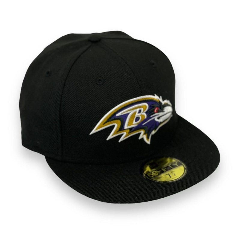 BALTIMORE RAVENS (BLK/PURPLE) NEW ERA 59FIFTY FITTED 67/8