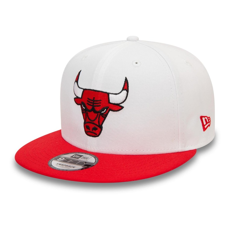 Chicago Bulls 9FIFTY White Crown Patch White/Red  Cap S-M