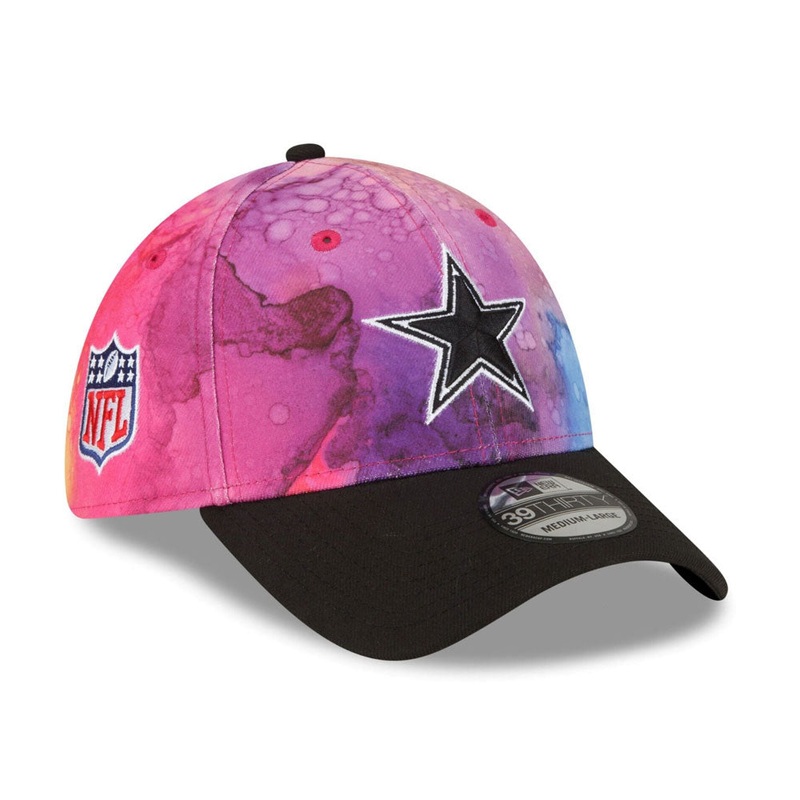 Dallas Cowboys New Era 2022 NFL Crucial Catch 39THIRTY Flex Hat – Pink/Black S/M