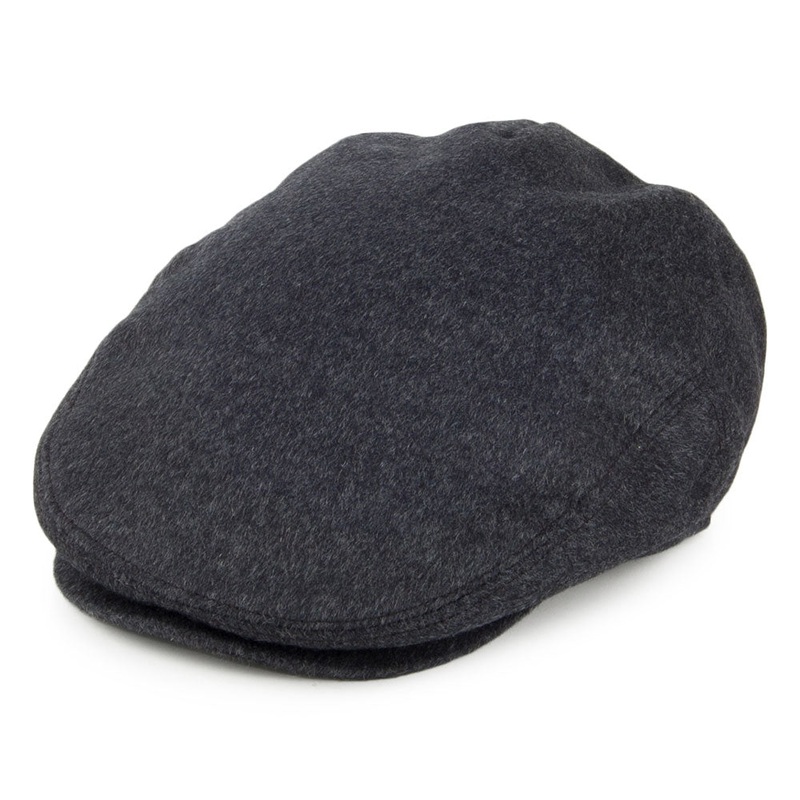 Jaxon & James Pure Wool Harlem Flat Cap – Charcoal S